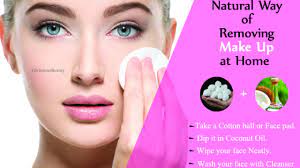 removing makeup naturally
