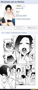Muramata-san no Himitsu Ranked #0 OVA ¡A Summer 2020 More Information  Favorite Add to List Buy Online Top Anime Muramata-san no Himitsu - iFunny  Brazil
