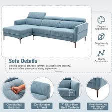 105 Inch L Shaped Sofa Couch With 3