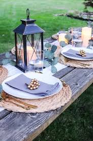 Outdoor Table Decor Outdoor Dinner Table