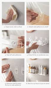 Acrylic Wall Shelf Clear Aesthetic