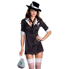 Dreamgirl Sexy Gangster Girl Dress Adult Halloween Costume Xl