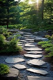 Garden Walkways And Stepping Stones For