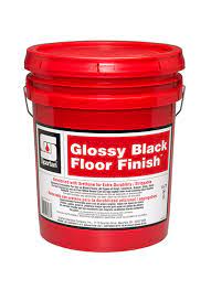 glossy black floor finish spartan