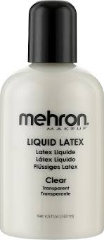 mehron latex liquid clear liquid