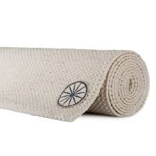 handloom cotton yoga mat natural