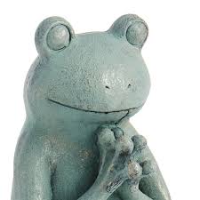 Outdoor Sitting Yoga Frog Statue 11 5