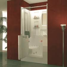 Walk in bathtub with shower for seniors. Walk In Bathtub Shower Combo Outswing Door Us Made