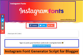 insram font generator script for