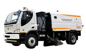 truck mounted road sweeper road