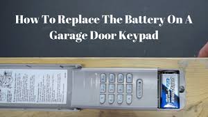 battery on a garage door keypad