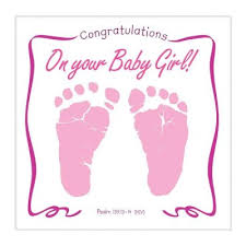 Congratulations On Your Baby Girl Musical Cd Greeting Card