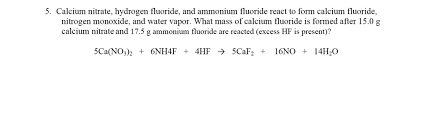 Calcium Nitrate Hydrogen Fluoride