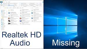 realtek hd audio manager windows 10 not