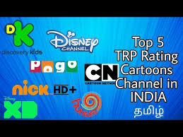 top 5 trp rating cartoons channel in