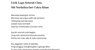 Download lagu terbaru » top lagu indonesia » save video youtube ». Siti Nurhaliza Ft Cakra Khan Seluruh Cinta Pdf Google Drive
