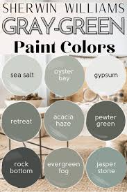 Sophisticated Gray Green Paint Colors