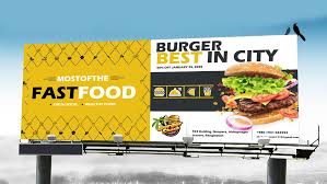 fast food psd billboard banner template