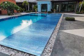 custom tile designs for pool patio