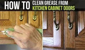 clean grease stains off kitchen cabinets