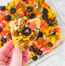 ground beef taco dip bowl me over