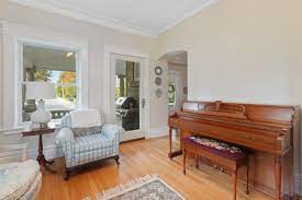 a piano in a living room