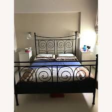 Metal Bed Frame Queen Size Furniture