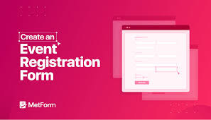 create an event registration form