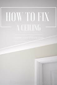 how to fix and level a sagging ceiling