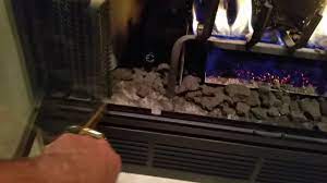 Turning off gas fireplace - YouTube