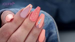 trendstyle nailart neon peach you