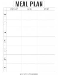 20 Meal Planning Templates That Will Melt The Stress Away