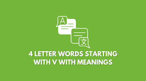 4 letter words starting with v