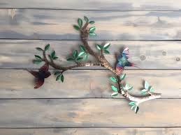 Birds On A Branch Bird Wall Art Metal