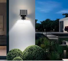 led outdoor lights solar courtyard