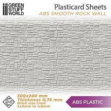 Abs Embossed White Plasticard Smooth