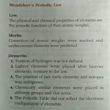 short note on mendeleev s periodic law