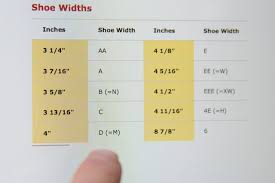 Buy Asics Shoes Width Chart