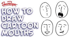how to draw cartoon mouths you