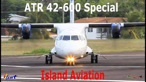 Atr 42 600 Super Special Liat Atr In Awesome Action St Kitts Airport