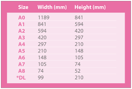 Paper Size Guide Iglow Print