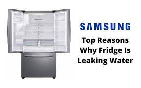 why samsung fridge is leaking water