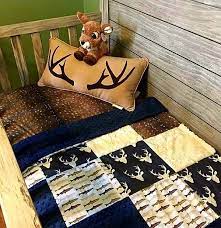custom boy crib bedding navy buck