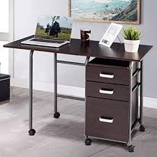 All corner desks can be shipped to you at home. Tangkula Folding Computer Desk Wheeled Home Office Furnit Https Www Amazon Com Dp B077 Cheap Office Furniture Desks For Small Spaces Home Office Furniture