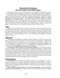 Review articles and primary research articles. Scientific Research Paper Example