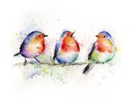 Bird Watercolor Paintings Birds Painting