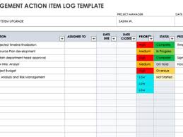 project management action plan template
