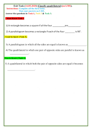 We're here to help your child succeed. Classify Quadrilaterals Interactive Worksheet