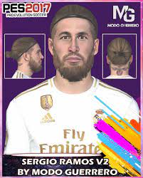 Face update is made by rachmad abs.***download. Pes2017 Face Sergio Ramos New Look By Modo Guerrero Pes Patch