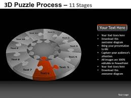 Powerpoint Templates Download Pie Chart Puzzle Process Ppt
